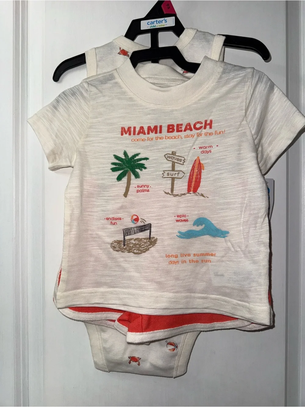 Carters Child of Mine Miami Beach 3 Piece Baby Boy Set